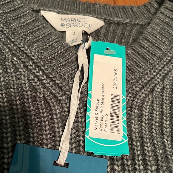 NWT Market & Spruce Kennedy Pointelle Sweater - Picture 4 of 5